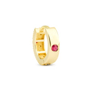 Reversible Dream Hoop Earring (Medium) with Cognac Diamond and Ruby